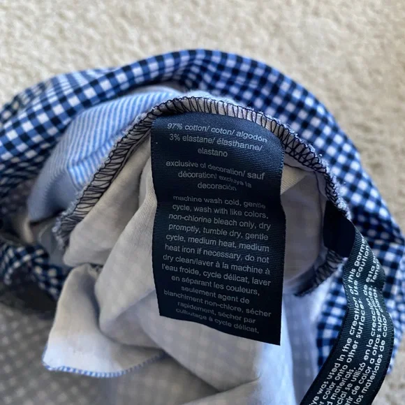 Tommy Hilfiger Blue Checkered Women's Shorts - Picture 4 of 7